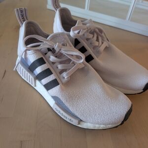 adidas NMD R1 Sneakers in Light Pink with Black Stripes